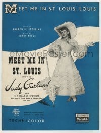 7d508 MEET ME IN ST. LOUIS sheet music 1944 Judy Garland, classic, Meet Me in St. Louis, Louis!