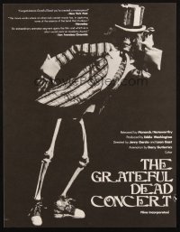 7d549 GRATEFUL DEAD MOVIE trade ad 1977 Jerry Garcia in concert, wonderful skeleton image!