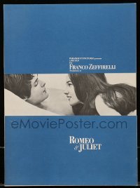 7d608 ROMEO & JULIET promo brochure 1969 Zeffirelli's version of Shakespeare's play, different!