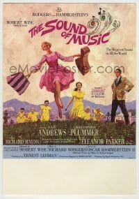 7d033 SOUND OF MUSIC mini WC 1965 Julie Andrews, Robert Wise musical classic!