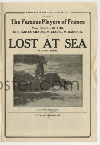 7d098 LOST AT SEA herald 1913 a French sailor lost at sea and his sweetheart's unfailing love!