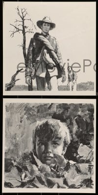 7d006 FOOL KILLER 11x11 art portfolio 1965 prints by distinguished American artist Howard Terpning!