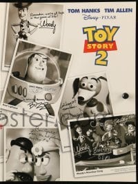 7d616 TOY STORY 2 promo brochure 1999 Disney/Pixar animated sequel, unfolds to 12x18 poster!