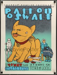 7f331 PATTON OSWALT signed #58/300 18x23 art print 2009 by Jay Ryan, Star Wars figures, 40 Watt!