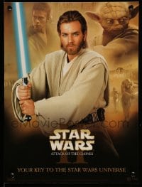 7f064 ATTACK OF THE CLONES 12x16 Singapore video poster 2002 Star Wars Episode II, Obi Wan Kenobi!