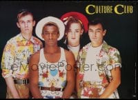 7f774 CULTURE CLUB 35x36 commercial poster 1983 Boy George in full makeup with band!