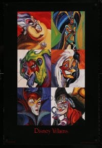 7f776 DISNEY VILLAINS 24x36 commercial poster 2000s The Lion King, The Little Mermaid and more!