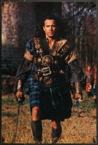 7f800 HIGHLANDER 24x36 commercial poster 1992 cool image of Adrian Paul wearing kilt!