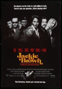 7f805 JACKIE BROWN 27x39 commercial poster 1997 Quentin Tarantino, Santa's got a brand new bag!