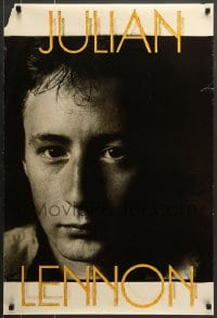 7f814 JULIAN LENNON 24x36 Canadian commercial poster 1980s close-up portrait of the singer!