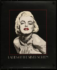 7f820 LADIES OF THE SILVER SCREEN 23x28 Japanese commercial poster 1980 Haig art of Marilyn Monroe!
