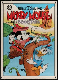 7f830 MICKEY MOUSE 24x33 commercial poster 1986 Disney, Jack and the Beanstalk!