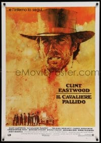7f839 PALE RIDER 28x39 Italian commercial poster 1985 cowboy Clint Eastwood by C. Michael Dudash!