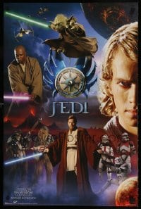 7f124 REVENGE OF THE SITH 22x34 commercial poster 2005 Star Wars Episode III, Jedi!