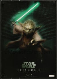 7f121 REVENGE OF THE SITH 17x24 commercial poster 2005 Star Wars Episode III, Jedimaster Yoda!