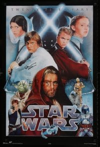 7f142 STAR WARS signed 23x34 commercial poster 2002 by the artist, twenty five years!