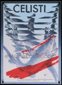 7f269 JAWS Czech limited edition reprint 2015 completely different art by Zdenek Ziegler!