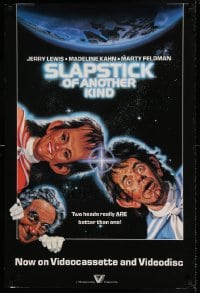 7f939 SLAPSTICK OF ANOTHER KIND 24x36 video poster 1982 Jerry Lewis, Kahn, Robert Tanenbaum!