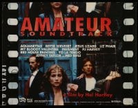 7f490 AMATEUR 17x23 music poster 1994 Isabelle Huppert, Hal Hartley, Martin Donovan