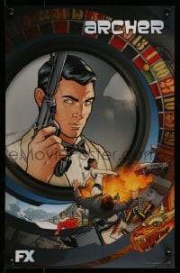 7f447 ARCHER tv poster 2014 really cool spy cartoon artwork, H. Jon Benjamin in the title role!