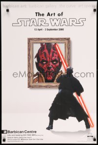 7f041 ART OF STAR WARS 20x30 English museum/art exhibition 2000 images of Darth Maul!