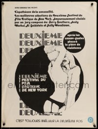 7f408 BEST OF THE NEW YORK EROTIC FILM FESTIVAL 18x23 film festival poster1973 wild devil's head art