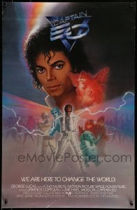 7f612 CAPTAIN EO 19x29 special 1986 3-D, Michael Jackson, Francis Ford Coppola, Disney!