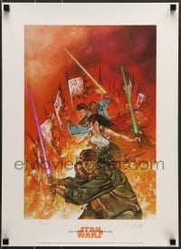 7f298 DAVE DORMAN signed #1191/1500 16x22 art print 1996 Tales of the Jedi Naad Uprising, Star Wars!