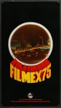 7f413 FILMEX '75 20x36 film festival poster 1975 space ship from War of the Worlds!