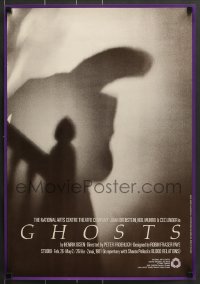 7f429 GHOSTS 18x26 Canadian stage poster 1981 Joan Orenstein, Neil Munro and Cec Linder!