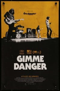 7f965 GIMME DANGER mini poster 2016 Iggy Pop, Asheton, Asheton, Williamson, b/w image!