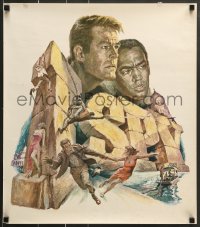 7f455 I SPY tv poster 1966 Gustav Rehberger art of Robert Culp, Cosby!