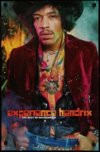 7f511 JIMI HENDRIX 16x24 music poster 1998 cool portrait in groovy clothes, experience!