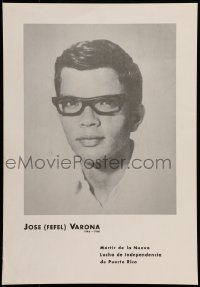 7f675 JOSE VARONA 14x20 Puerto Rican special poster 1968 died in Hanoi, Puerto Rican independence!
