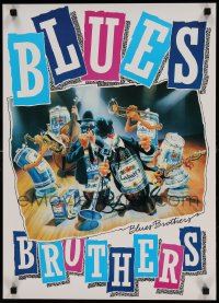 7f477 LABATT BREWING COMPANY 2 18x25 advertising posters 1980s great art of 'The Blues Brothers'!