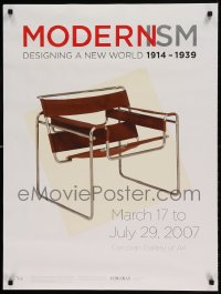 7f554 MODERNISM 24x32 museum/art exhibition 2007 the Club Chair by Marcel Breuer!