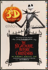 7f256 NIGHTMARE BEFORE CHRISTMAS 27x40 static cling poster R2006 stick it on window!