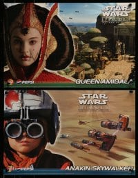 7f161 PHANTOM MENACE 4 11x17 specials 1999 Anakin Skywalker, Darth Maul, Amidala, great images!