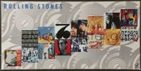 7f525 ROLLING STONES 2-sided 12x24 music poster 19891 Mick Jagger, Keith Richards, album covers!