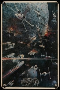 7f022 STAR WARS 22x33 music poster 1977 George Lucas classic sci-fi epic, John Berkey artwork!