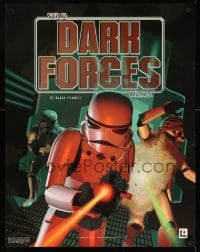 7f180 STAR WARS DARK FORCES 24x32 special 1995 great art of Stormtroopers getting blasted!