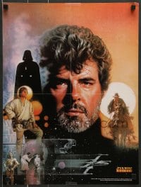 7f184 STAR WARS INSIDER 16x22 special 1997 Star Wars, Struzan art of George Lucas!