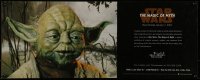 7f059 STAR WARS: THE MAGIC OF MYTH DS 11x28 museum/art exhibition 2001 great close-up of Yoda!