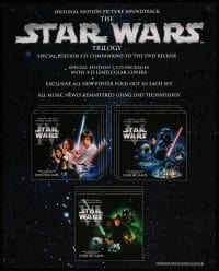 7f024 STAR WARS TRILOGY 24x30 music poster 2004 The Empire Strikes Back, Return of the Jedi!