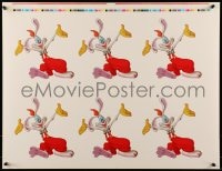 7f746 WHO FRAMED ROGER RABBIT 2-sided printer's test 20x26 special 1988 six images of him!