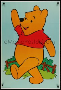 7f748 WINNIE THE POOH 2-sided 24x36 special 1980 great image of him on front!