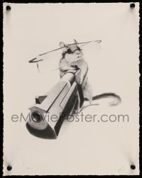 7f358 XIAU-FONG WEE signed #21/50 11x14 art print 2012 absolutely wild image of gerbil with huge gun
