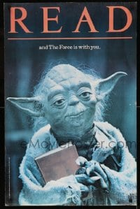 7f197 YODA 22x34 special 1983 The American Library Association says Read: The Force is with you!