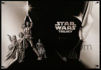 7f078 STAR WARS TRILOGY horizontal style 27x39 video poster 2004 art from the style A one sheet!