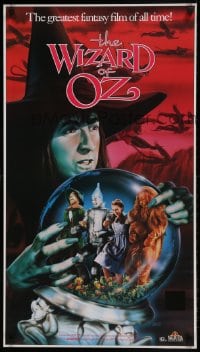 7f949 WIZARD OF OZ 21x37 video poster R1988 Victor Fleming, Judy Garland all-time classic!